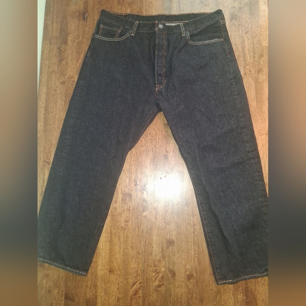 Levi's 501 Mens Black Denim 42x30